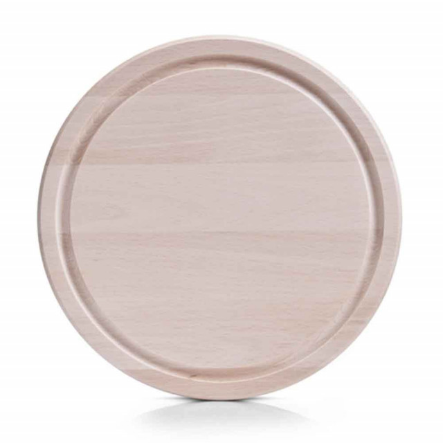 Tocator rotund maro din lemn 25 cm Round Cutting Board Zeller