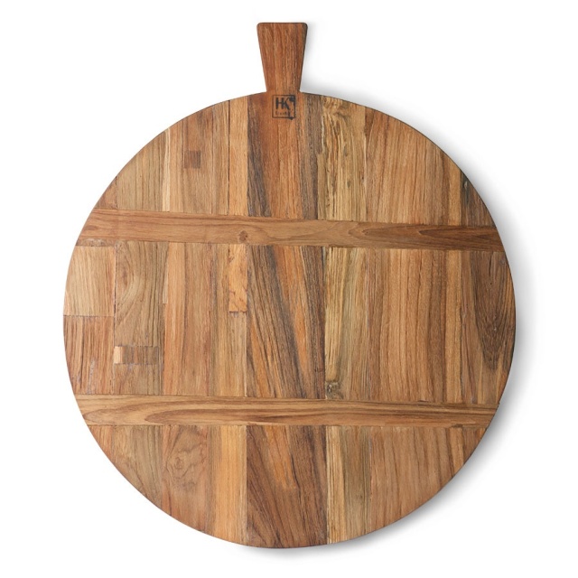 Tocator rotund maro din lemn 50 cm Chris HKliving