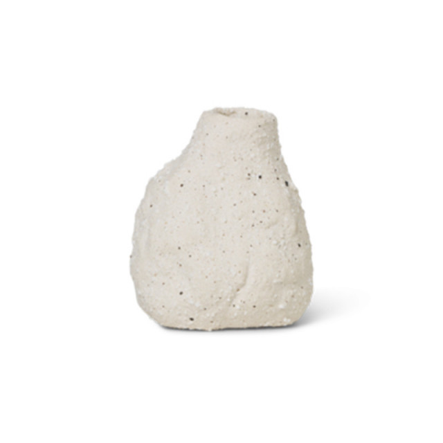Vaza alb antic din ceramica 8 cm Vulca Avi Ferm Living