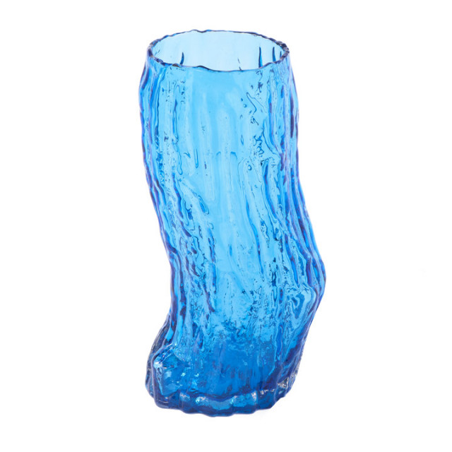 Vaza albastra din sticla 44 cm Log Pols Potten