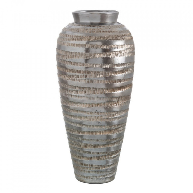 Vaza decorativa argintie din ceramica 60 cm Ambias The Home Collection