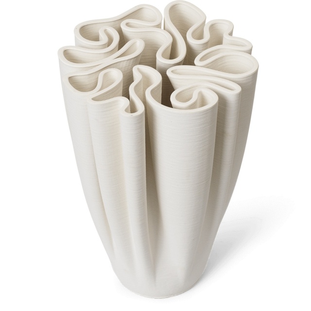 Vaza decorativa crem din ceramica 26 cm Dedali Ferm Living