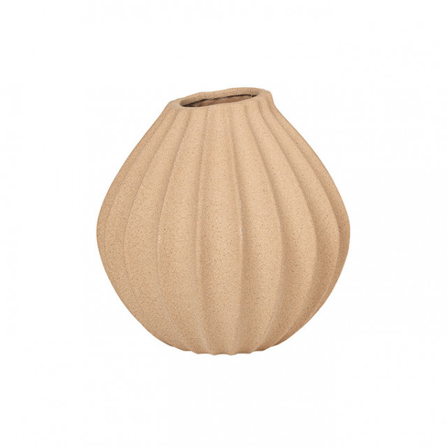 Vaza din ceramica 25 cm Wide Indian Tan Broste Copenhagen