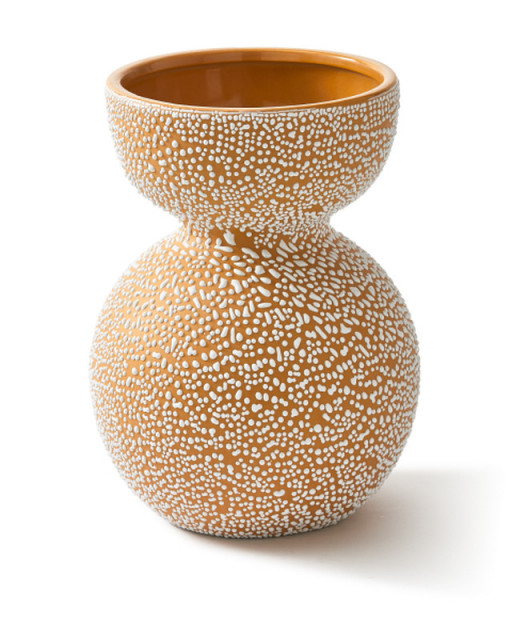 Vaza portocalie din ceramica 32 cm Boolb Dots Pols Potten