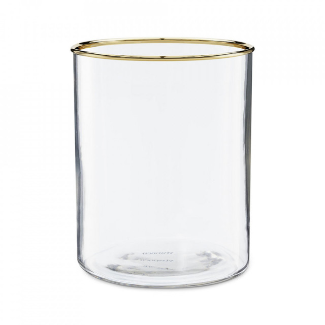 Vaza transparenta/aurie din sticla 16 cm Elise Vtwonen