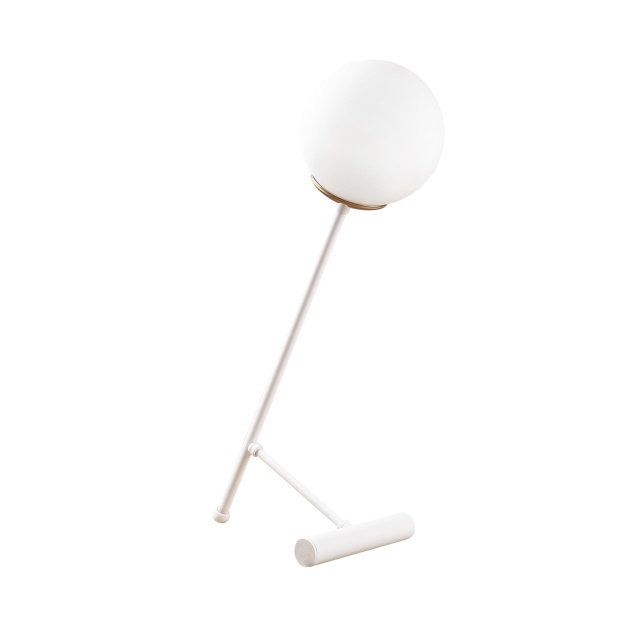 Veioza alba/aurie din metal 51 cm Golf The Home Collection