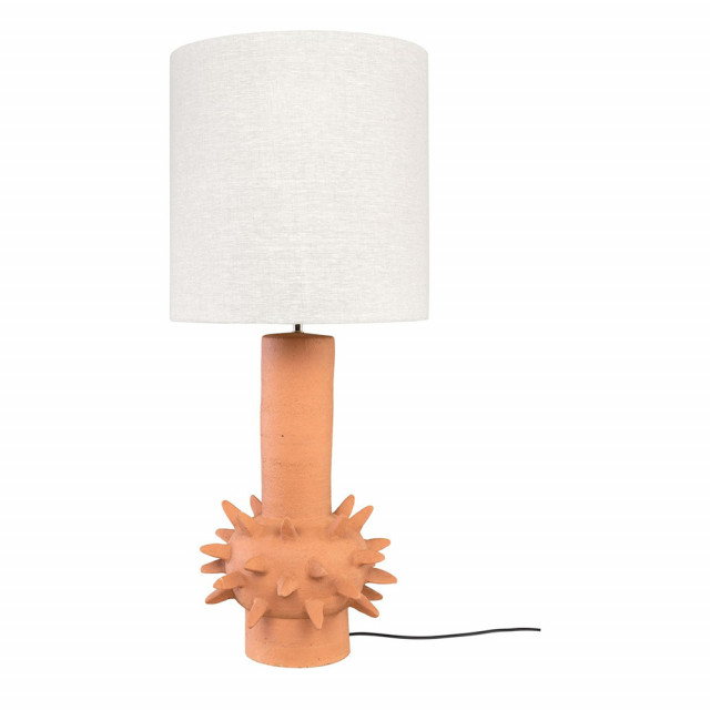 Veioza alba/maro din ceramica 94 cm Herrison Versmissen