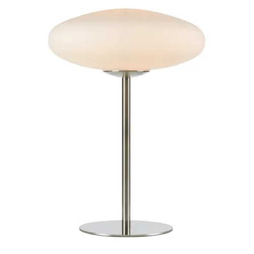 Veioza argintie/alba din sticla 40 cm Locus Markslojd
