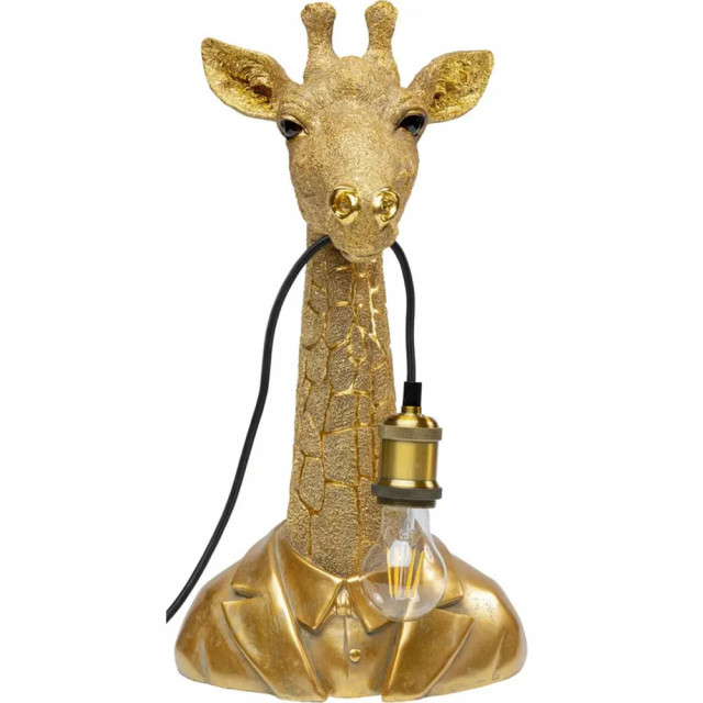 Veioza aurie din fibre sintetice 50 cm Giraffe Kare