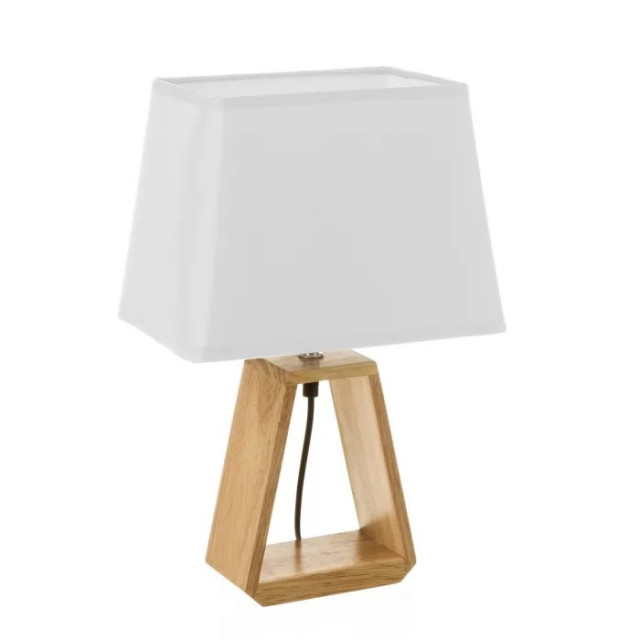 Veioza maro/alba din lemn 41 cm Arla The Home Collection