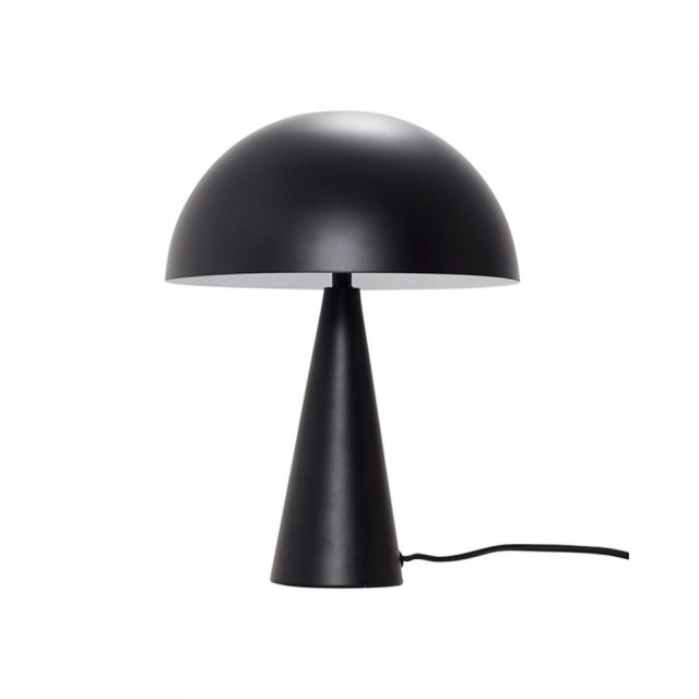 Veioza neagra din metal 33 cm Mushroom Hubsch