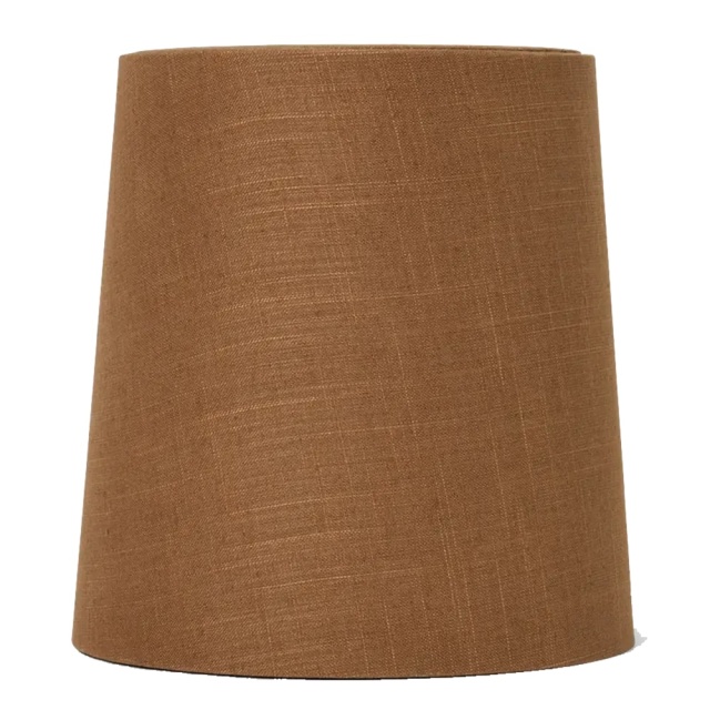 Abajur veioza galben curry din textil Hebe M Ferm Living