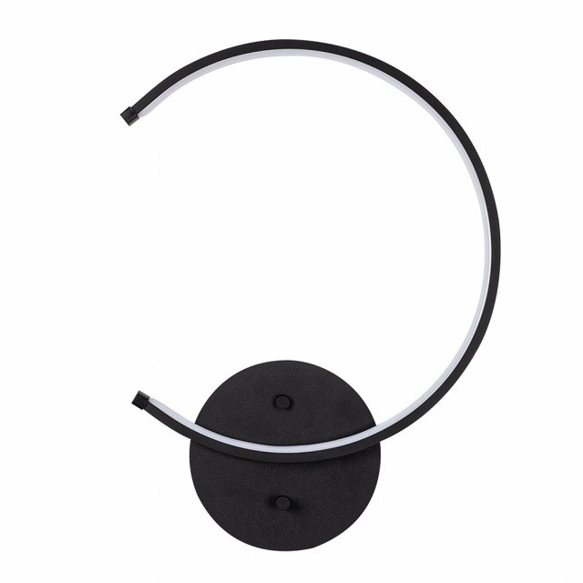 Aplica neagra din metal cu LED Moon The Home Collection