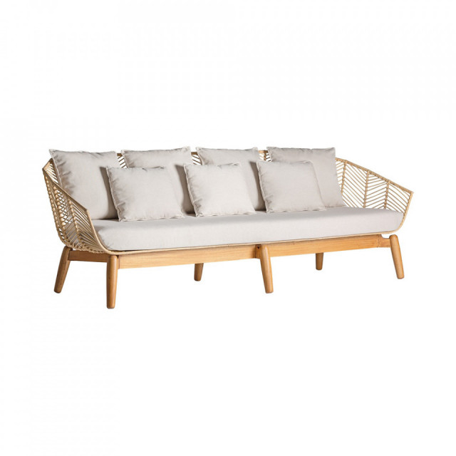 Banca maro din lemn 240 cm Plisse Vical Home