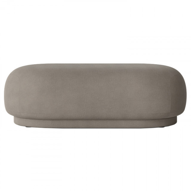 Bancheta gri din textil 124 cm Rico Brushed Warm Ferm Living