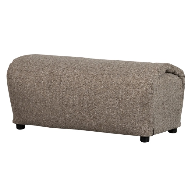 Bancheta maro din textil 91 cm Baggy Melange Woood