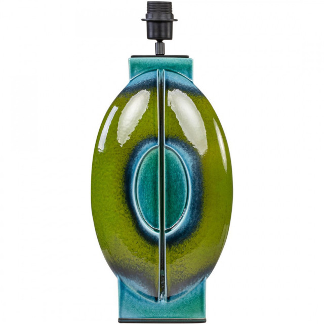 Baza pentru veioza verde/albastra din ceramica 50 cm Ufo Versmissen