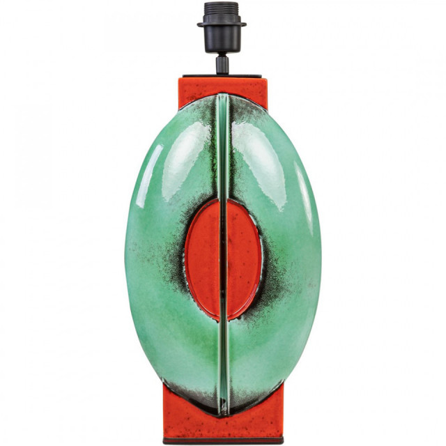 Baza pentru veioza verde/rosie din ceramica 50 cm Iris Versmissen