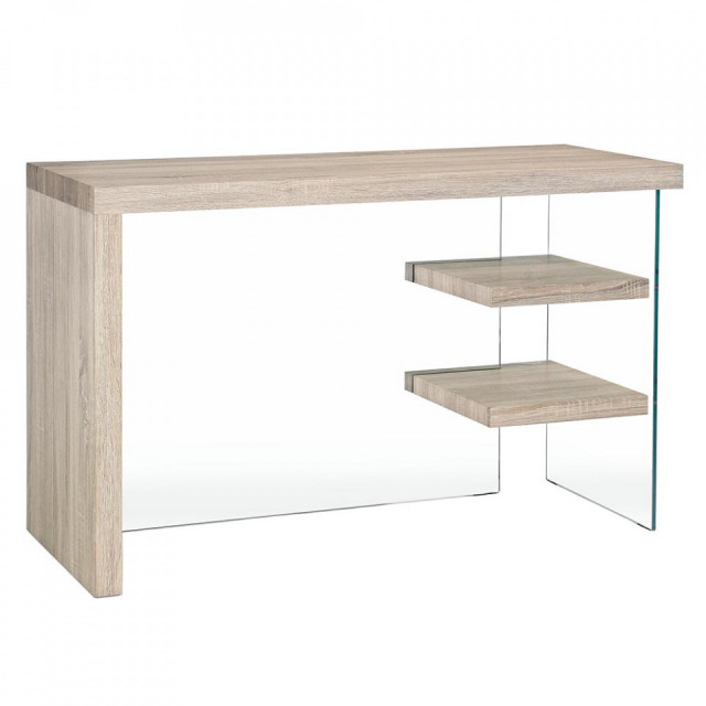 Birou maro/transparent din sticla 50x120 cm Bilbao Bizzotto