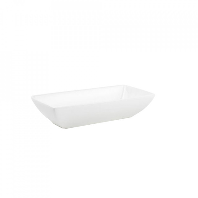 Bol alb din ceramica 10x20 cm White Squito Aerts