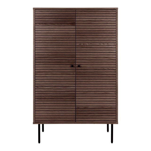 Bufet maro inchis din metal 130 cm Kyoto House Nordic