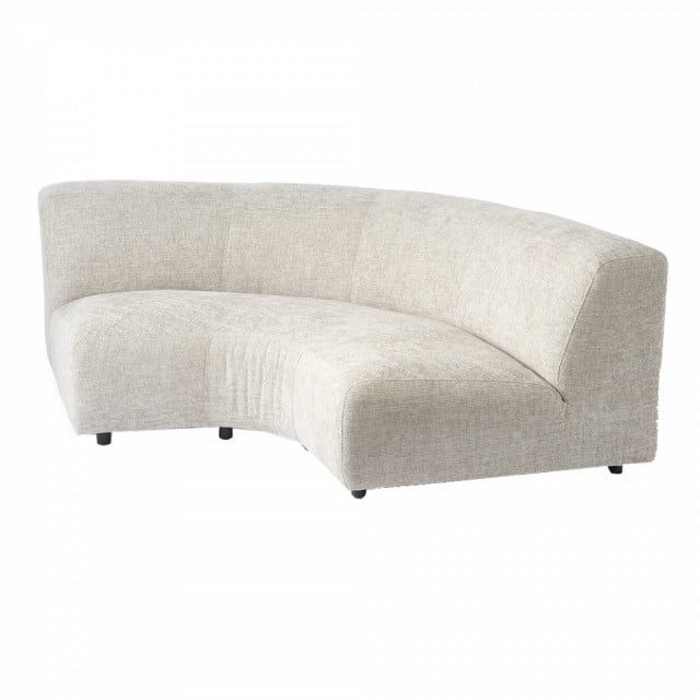 Canapea cu colt modulara ocru din textil 183 cm Fabric Pols Potten