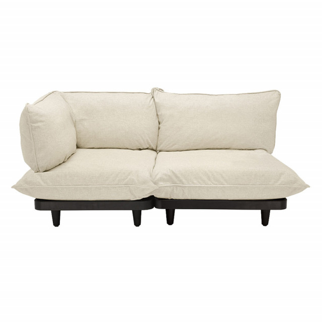 Canapea exterior modulara bej nisipiu din olefina si otel 190 cm Paletti Fatboy