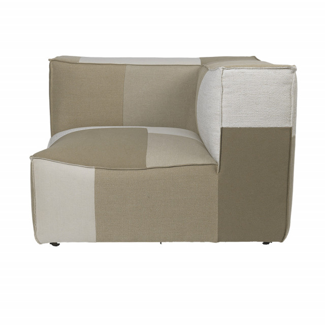Canapea modulara alb antic din fibre naturale 108 cm Catena Corner Armrest Ferm Living