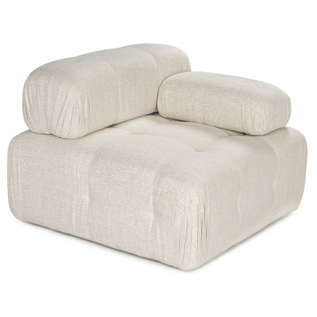 Canapea modulara crem din textil pentru 1 persoana Doblo The Home Collection