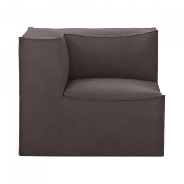 Canapea modulara maro din textil 93 cm Catena Corner Left Hot Ferm Living