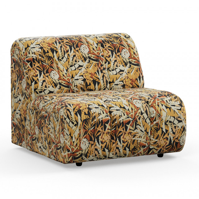 Canapea modulara multicolora din textil 98 cm Wave Middle Hollywood HKliving
