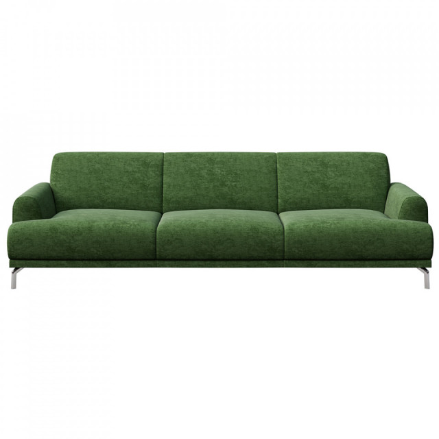Canapea verde din textil pentru 3 persoane Puzo Mesonica
