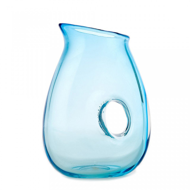 Carafa albastra din sticla 850 ml Hole Pols Potten