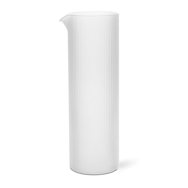 Carafa transparenta din sticla 1.12 L Ripple Frosted Ferm Living