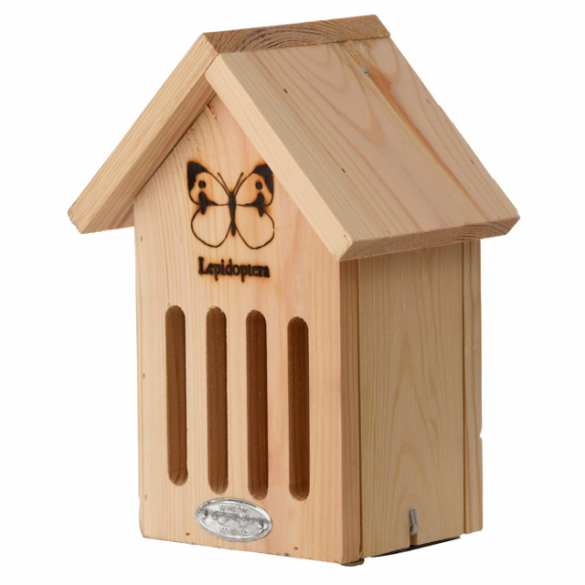 Casa pentru fluturi maro din lemn de pin Butterfly Shilouette Esschert Design