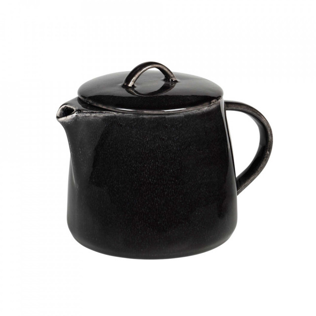 Ceainic negru din ceramica 1 L Nordic Coal Broste Copenhagen