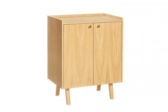 Comoda maro din lemn 75 cm Nice Woodman