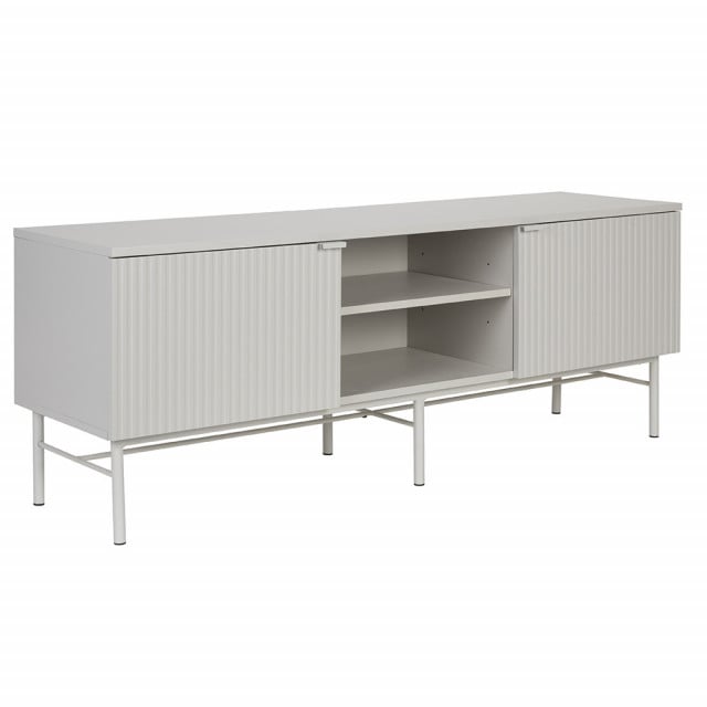 Comoda TV alba din metal 150 cm Cayo The Home Collection