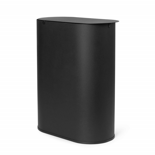 Cos de gunoi negru din metal 19 L Enkel Ferm Living