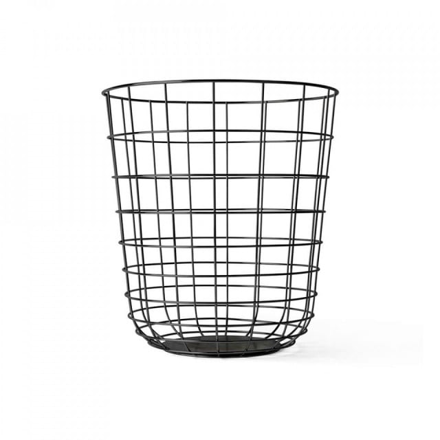 Cos de gunoi pentru birou negru din metal 32x35 cm Wire Audo Copenhagen