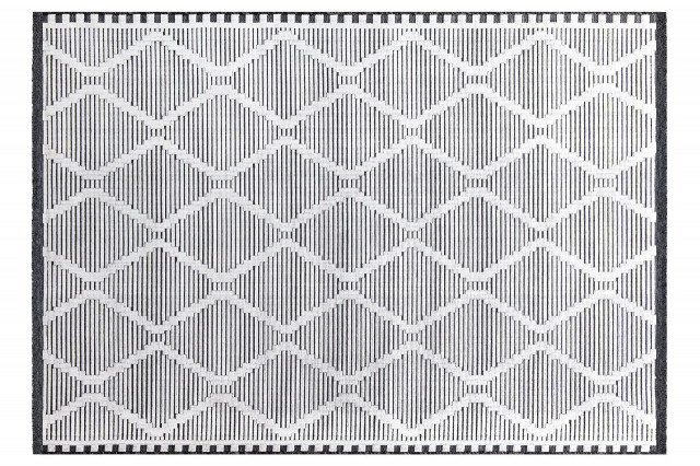 Covor alb/negru din fibre sintetice Meridyen Terio The Home Collection (diverse dimensiuni)