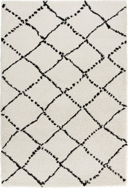 Covor bej/negru din fibre sintetice 120x170 cm Allure Ronno Mint Rugs