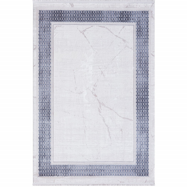 Covor crem/albastru din fibre sintetice 160x230 cm Nora The Home Collection