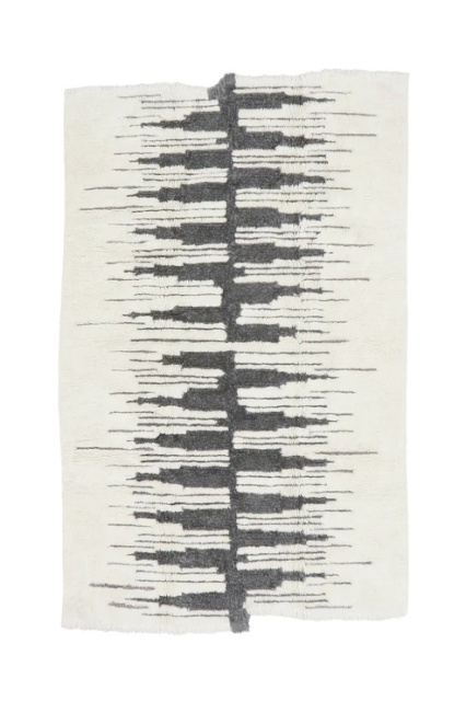 Covor crem/gri din fibre naturale 140x200 cm Zagros Lorena Canals