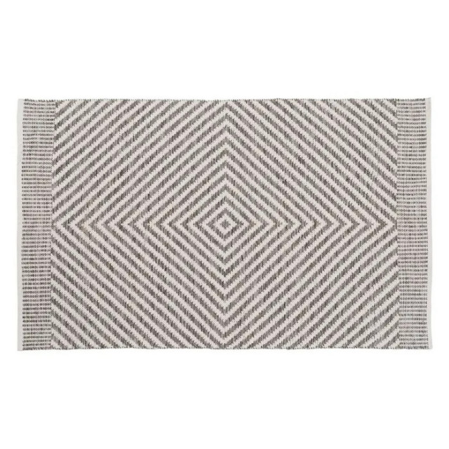 Covor dreptunghiular gri/alb din bumbac si poliester 120x180 cm Texas The Home Collection