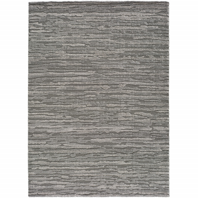 Covor dreptunghiular gri din polipropilena si poliester 80x150 cm Yen Nola UNIVERSAL XXI