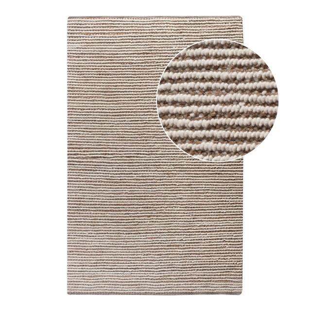 Covor maro/ivoriu din fibre naturale 200x300 cm Avadi House Nordic