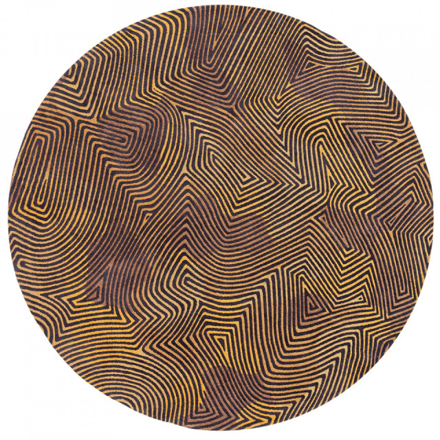 Covor multicolor din fibre sintetice 240 cm Meditation Gold Louis de Poortere