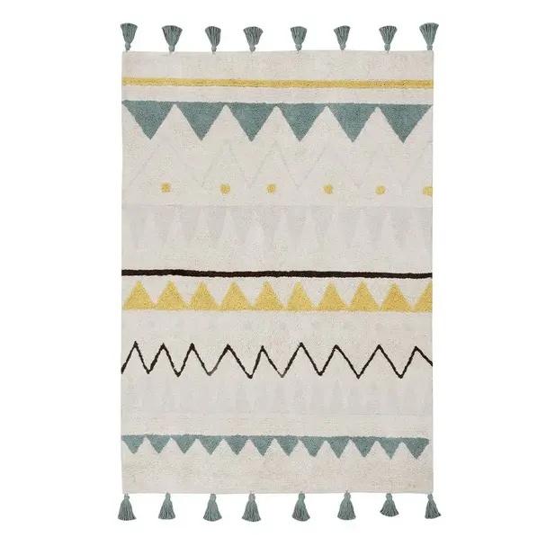 Covor pentru copii multicolor din bumbac 120x160 cm Azteca Vintage Lorena Canals