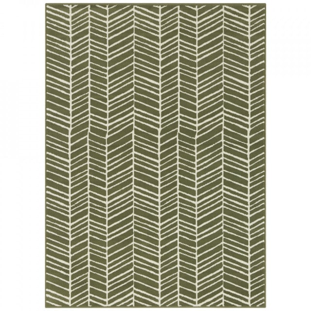 Covor verde din fibre sintetice Line Pattern The Home Collection (diverse dimensiuni)